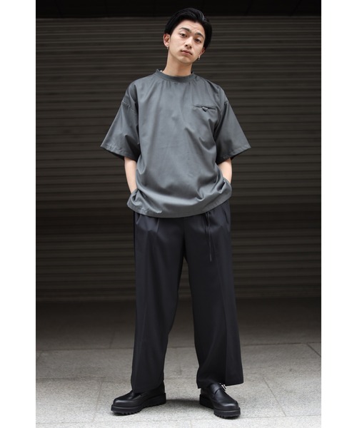 CREARE -LINO-（クレアーレリノ）の「ワイドバギーパンツ（スラックス・メンズ・ブラック/グレー/グレイッシュベージュ・M/L）」の19枚目の写真