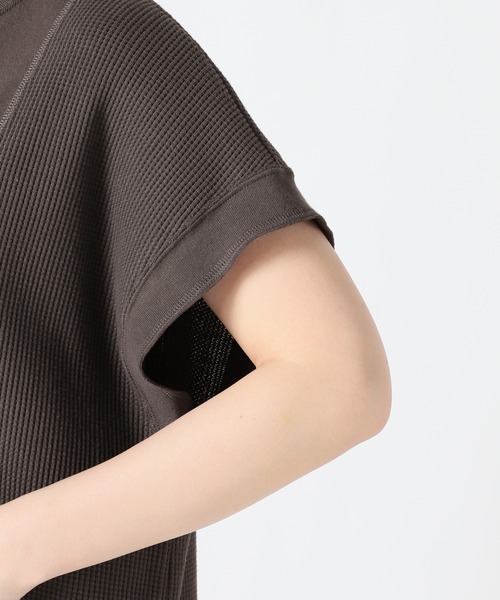 SLOBE citron.（スローブシトロン）の「SLOBE citron. ワッフルデザインワンピース【手洗い可能】◆（ワンピース・レディース・ナチュラル/グレー・FREE）」の11枚目の写真