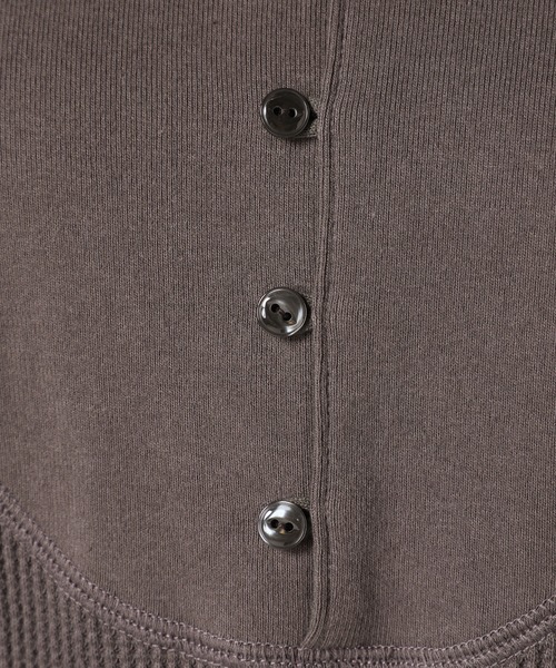 SLOBE citron.（スローブシトロン）の「SLOBE citron. ワッフルデザインワンピース【手洗い可能】◆（ワンピース・レディース・ナチュラル/グレー・FREE）」の13枚目の写真