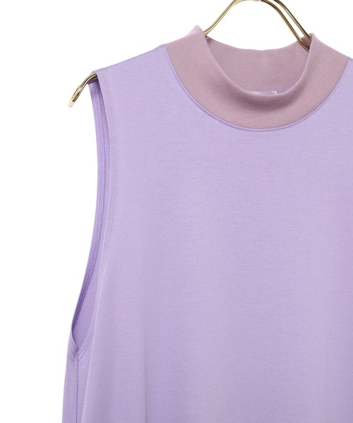 A PUPIL（アピューピル）の「【A PUPIL】メッシュノースリーブワンピース（ワンピース・レディース・ベージュ/ラベンダー・FREE）」の7枚目の写真