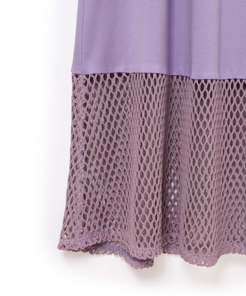 A PUPIL（アピューピル）の「【A PUPIL】メッシュノースリーブワンピース（ワンピース・レディース・ベージュ/ラベンダー・FREE）」の9枚目の写真