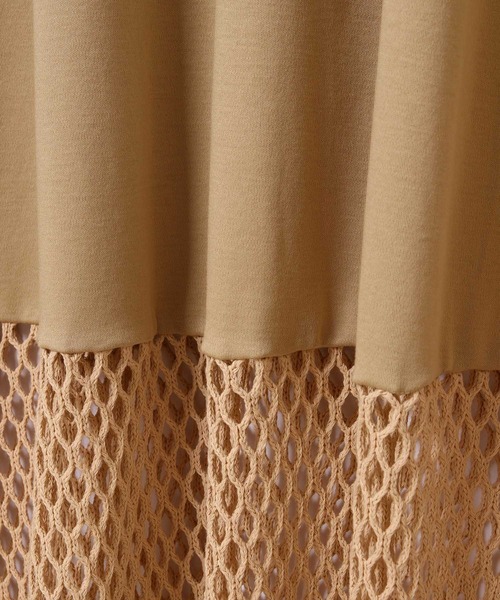 A PUPIL（アピューピル）の「【A PUPIL】メッシュノースリーブワンピース（ワンピース・レディース・ベージュ/ラベンダー・FREE）」の12枚目の写真