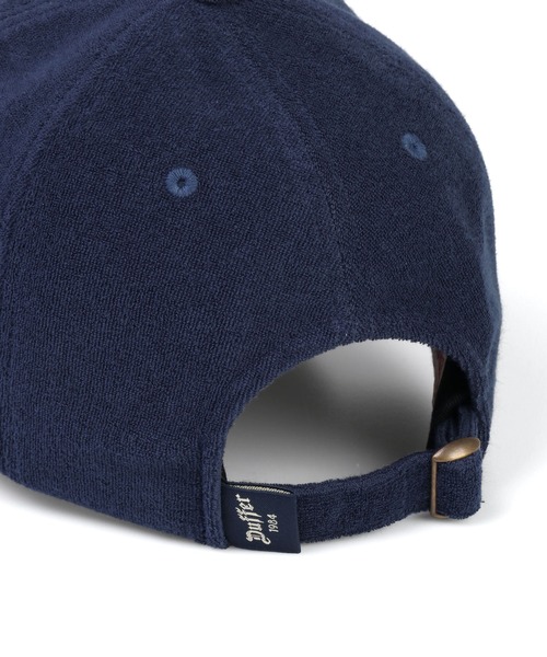The DUFFER of ST.GEORGE(ザダファーオブセントジョージ)の「MINI PILE LOW CAP:パイル素材 ベースボールキャップ(キャップ・メンズ・ブラック/ネイビー・F)」の6枚目の写真