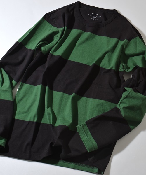 SHIPS JET BLUE(シップスジェットブルー)の「SGS: ビッグボーダーTee L/S(Tシャツ/カットソー・メンズ・ワイン/ブルー/ネイビー/グレー/ブラック/コバルトブルー/グリーン系その他/イエロー/ブルー系その他/グリーン/ロイヤルブルー/オフホワイト・MEDIUM/LARGE/SMALL/X-LARGE)」の4枚目の写真
