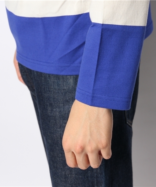 SHIPS JET BLUE(シップスジェットブルー)の「SGS: ビッグボーダーTee L/S(Tシャツ/カットソー・メンズ・ワイン/ブルー/ネイビー/グレー/ブラック/コバルトブルー/グリーン系その他/イエロー/ブルー系その他/グリーン/ロイヤルブルー/オフホワイト・MEDIUM/LARGE/SMALL/X-LARGE)」の17枚目の写真
