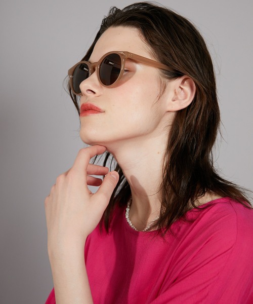 CIAOPANIC(チャオパニック)の「ウェリントンサングラス(サングラス・レディース・ベージュ/その他/グリーン・FREE)」の6枚目の写真