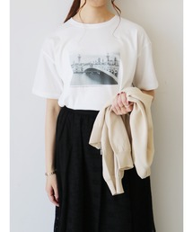 Te chichi | モノクロフォトTシャツ（bridge）(Tシャツ/カットソー)