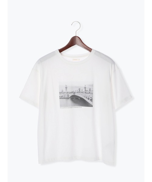 Te chichi（テチチ）の「モノクロフォトTシャツ（bridge）（Tシャツ/カットソー・レディース・オフホワイト・ﾌﾘ-）」の6枚目の写真