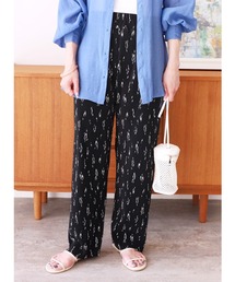 reca（レカ）の「さり気ないオシャレ見え。アニマルプリントプリーツパンツ（その他パンツ）」