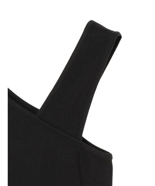 earth music&ecology（アースミュージックアンドエコロジー）の「アシンメトリーネックタンクトップ ＊（タンクトップ・レディース・ライトベージュ/ブラック/モカ/アイボリー・S/M）」の15枚目の写真