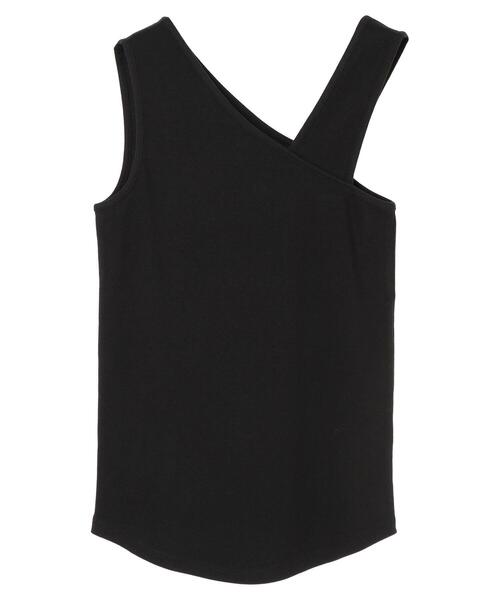 earth music&ecology（アースミュージックアンドエコロジー）の「アシンメトリーネックタンクトップ ＊（タンクトップ・レディース・ライトベージュ/ブラック/モカ/アイボリー・S/M）」の18枚目の写真