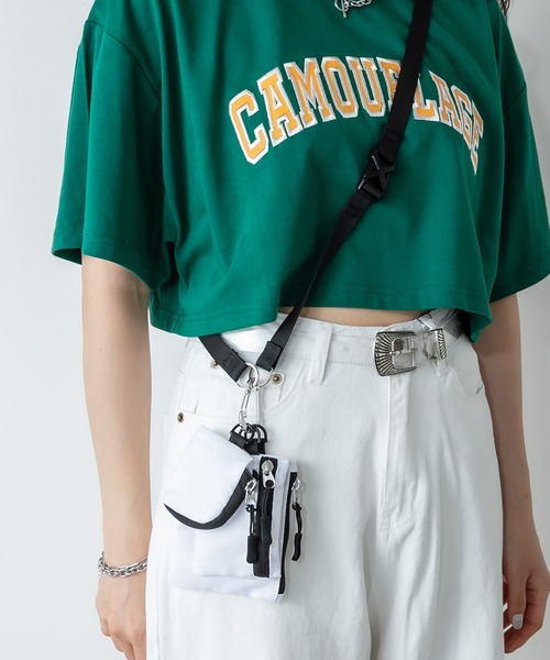 RASVOA（ラスボア）の「3ポーチマルチショルダーBAG（ショルダーバッグ・レディース・ブラック/オフホワイト・FREE）」の2枚目の写真