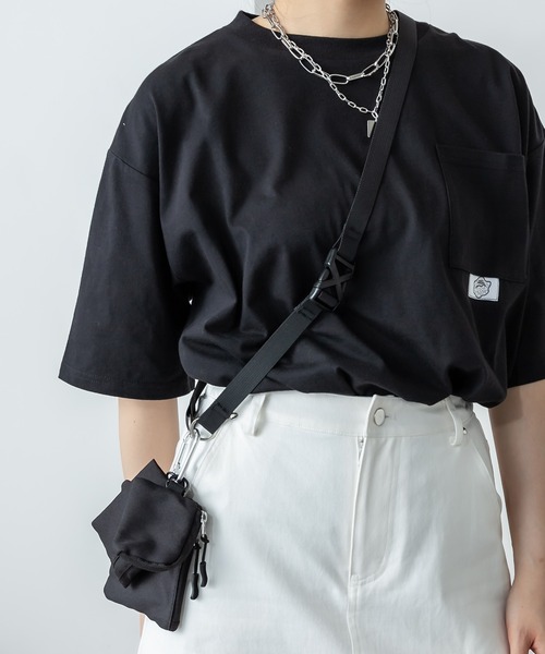 RASVOA（ラスボア）の「3ポーチマルチショルダーBAG（ショルダーバッグ・レディース・ブラック/オフホワイト・FREE）」の7枚目の写真