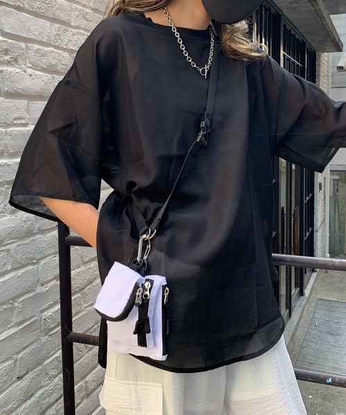 RASVOA（ラスボア）の「3ポーチマルチショルダーBAG（ショルダーバッグ・レディース・ブラック/オフホワイト・FREE）」の9枚目の写真