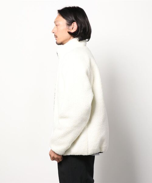 KANGOL（カンゴール）の「８(eight）×KANGOL 別注ボアブルゾン（ブルゾン・メンズ・ブラック/ベージュ/アイボリー・MEDIUM/LARGE/X-LARGE）」の4枚目の写真