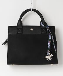 【Beverly Hills Polo Club/ビバリーヒルズポロクラブ】ワンポイントポニー刺繍キャンバストートバッグ
