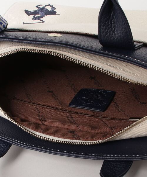 BEVERLY HILLS POLO CLUB(ビバリーヒルズポロクラブ)の「【Beverly Hills Polo Club/ビバリーヒルズポロクラブ】ワンポイントポニー刺繍キャンバストートバッグ(トートバッグ・レディース・ブラック/ネイビー/ホワイト系その他/ホワイト系その他2・FREE)」の10枚目の写真