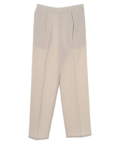 Green　Parks（グリーンパークス）の「接触冷感 センタープレスストレートパンツ＊（その他パンツ・レディース・ネイビー/ブラウン/オレンジ/グリーン/ライトベージュ・FREE）」の6枚目の写真