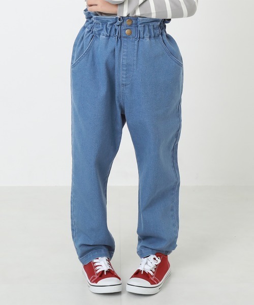 devirock（デビロック）の「ウエストギャザーパンツ（その他パンツ・キッズ・ネイビー/サックスブルー・140cm/150cm/160cm/120cm/130cm/100cm/110cm）」の2枚目の写真