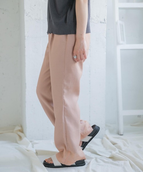 ITEMS URBANRESEARCH（アイテムズ アーバンリサーチ）の「セミフレアシースルーパンツ（その他パンツ・レディース・オレンジ/ベージュ/グレー・FREE）」の5枚目の写真