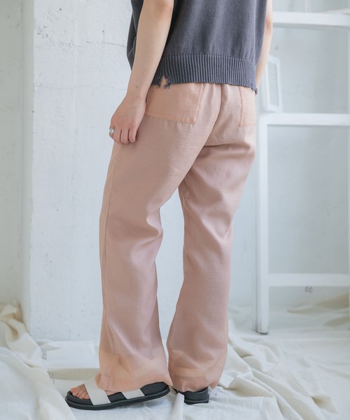 ITEMS URBANRESEARCH（アイテムズ アーバンリサーチ）の「セミフレアシースルーパンツ（その他パンツ・レディース・オレンジ/ベージュ/グレー・FREE）」の6枚目の写真