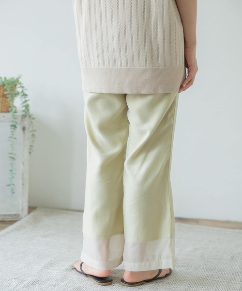 ITEMS URBANRESEARCH（アイテムズ アーバンリサーチ）の「セミフレアシースルーパンツ（その他パンツ・レディース・オレンジ/ベージュ/グレー・FREE）」の11枚目の写真