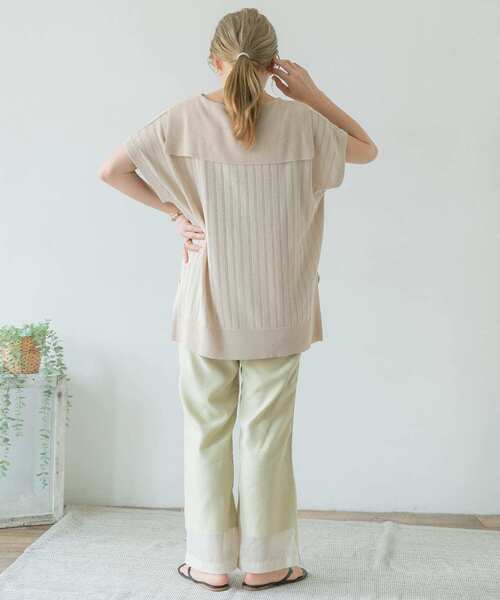 ITEMS URBANRESEARCH（アイテムズ アーバンリサーチ）の「セミフレアシースルーパンツ（その他パンツ・レディース・オレンジ/ベージュ/グレー・FREE）」の14枚目の写真