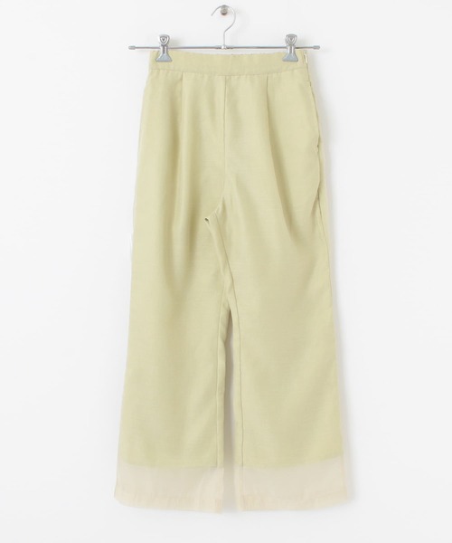 ITEMS URBANRESEARCH（アイテムズ アーバンリサーチ）の「セミフレアシースルーパンツ（その他パンツ・レディース・オレンジ/ベージュ/グレー・FREE）」の20枚目の写真