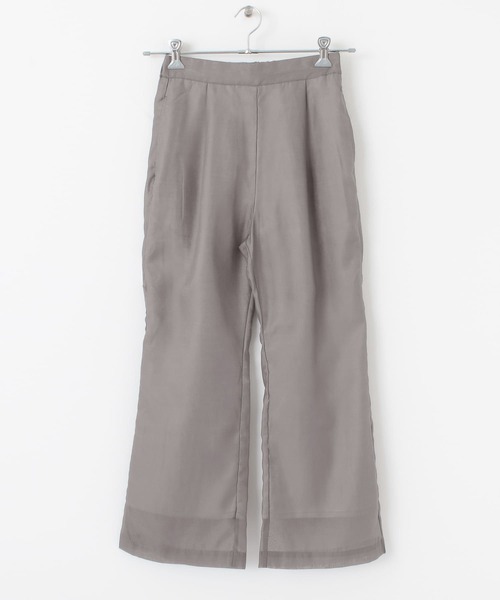 ITEMS URBANRESEARCH（アイテムズ アーバンリサーチ）の「セミフレアシースルーパンツ（その他パンツ・レディース・オレンジ/ベージュ/グレー・FREE）」の21枚目の写真