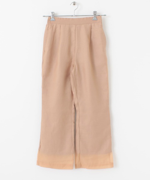 ITEMS URBANRESEARCH（アイテムズ アーバンリサーチ）の「セミフレアシースルーパンツ（その他パンツ・レディース・オレンジ/ベージュ/グレー・FREE）」の22枚目の写真