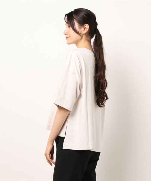 BEARDSLEY（ビアズリー）の「ゆるT（Tシャツ/カットソー・レディース・ネイビー/キャメル/ベビーピンク・FREE）」の4枚目の写真