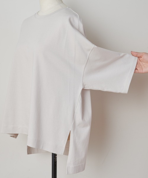 BEARDSLEY（ビアズリー）の「ゆるT（Tシャツ/カットソー・レディース・ネイビー/キャメル/ベビーピンク・FREE）」の13枚目の写真