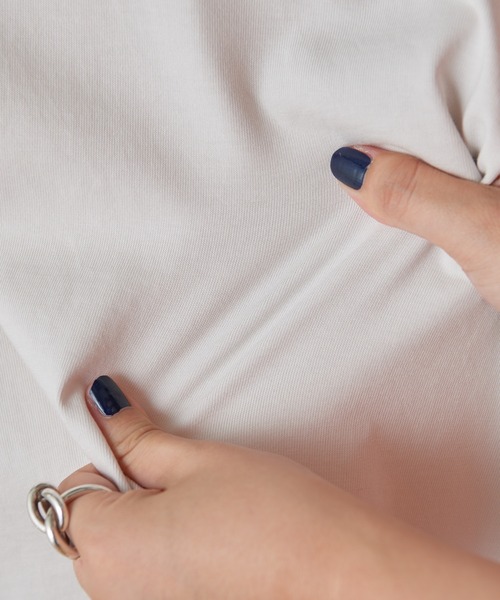 BEARDSLEY（ビアズリー）の「ゆるT（Tシャツ/カットソー・レディース・ネイビー/キャメル/ベビーピンク・FREE）」の11枚目の写真