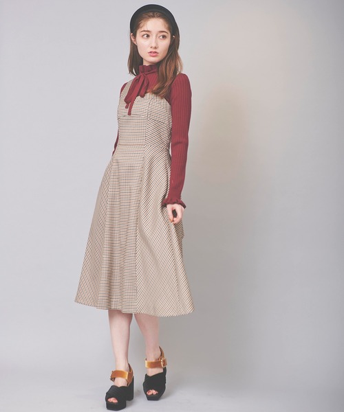 31 Sons de mode（トランテアン　ソン　ドゥ　モード）の「ハイネックリボンリブニット（ニット/セーター・レディース・ボルドー/ブラック/マスタード/オフホワイト・36）」の17枚目の写真