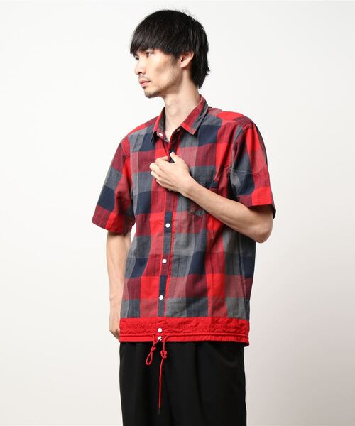 Hub&Spoke（ハブアンドスポーク）の「チェックデザインシャツ（シャツ/ブラウス・メンズ・グレー系その他/レッド系その他/ベージュ系その他・X-LARGE/LARGE/MEDIUM）」の3枚目の写真