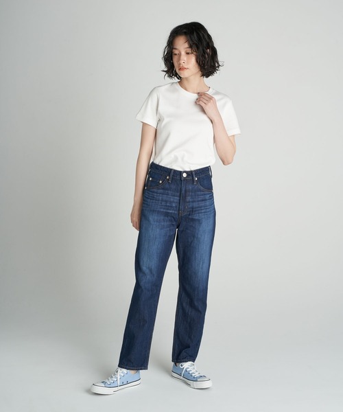 AMERICAN HOLIC（アメリカンホリック）の「ストレートデニム（デニムパンツ・レディース・インディゴブルー/ワンウォッシュ・S/M/L）」の3枚目の写真