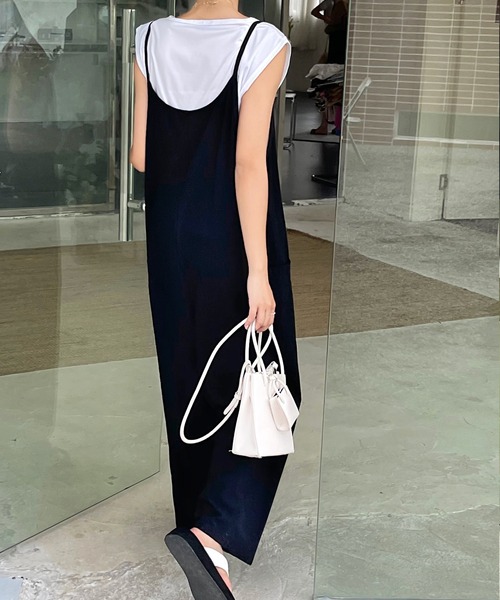 fd style（エフディ スタイル）の「[FD]ワイドジャンプスーツ（サロペット/オーバーオール・レディース・ブラック・FREE）」の7枚目の写真