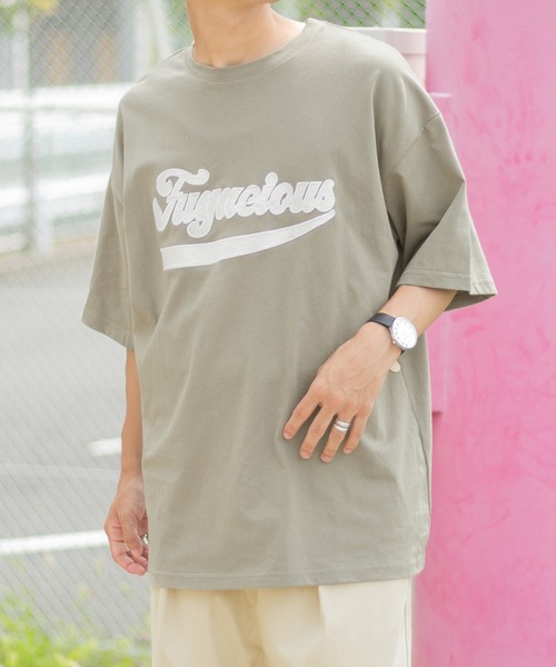 PairPair（ペアペア）の「異素材ロゴTシャツ（ユニセックス）（Tシャツ/カットソー・レディース・グレイッシュブルー/オフホワイト/カーキ/ネイビー・FREE）」の8枚目の写真