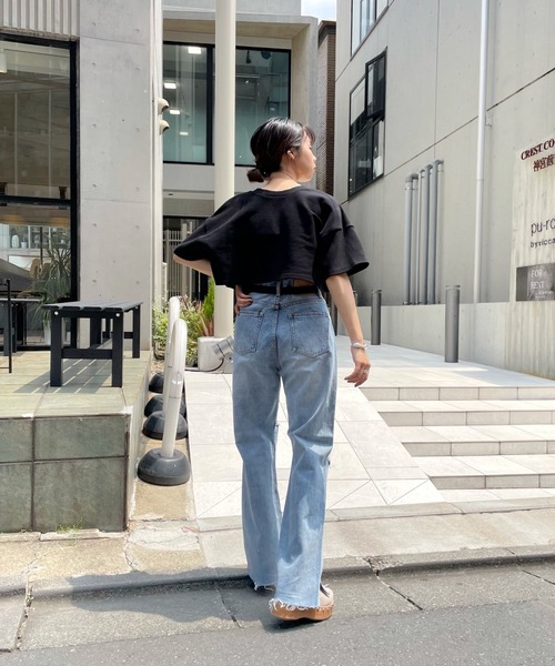 WHO'S WHO gallery（フーズフーギャラリー）の「リングドット半袖カーデ（カーディガン/ボレロ・レディース・ブラック/グリーン/トップグレー/オートミール・FREE）」の11枚目の写真