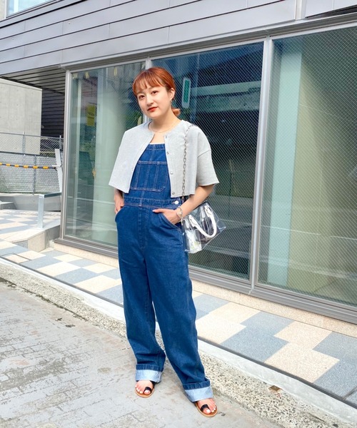 WHO'S WHO gallery（フーズフーギャラリー）の「リングドット半袖カーデ（カーディガン/ボレロ・レディース・ブラック/グリーン/トップグレー/オートミール・FREE）」の14枚目の写真