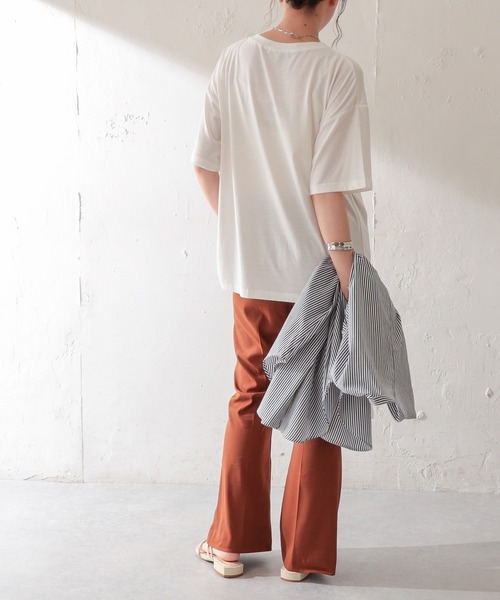 DISCOAT（ディスコート）の「【WEB限定】ナンバーリングロゴTシャツ（Tシャツ/カットソー・レディース・ホワイト/ブラック/アイボリー/スミクロ・FREE）」の15枚目の写真