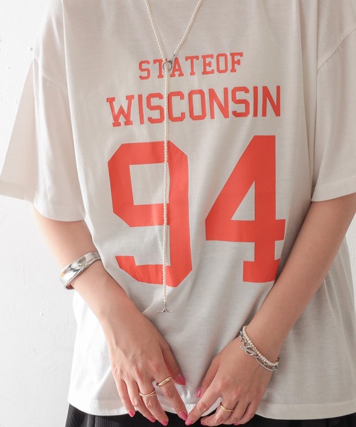 DISCOAT（ディスコート）の「【WEB限定】ナンバーリングロゴTシャツ（Tシャツ/カットソー・レディース・ホワイト/ブラック/アイボリー/スミクロ・FREE）」の11枚目の写真