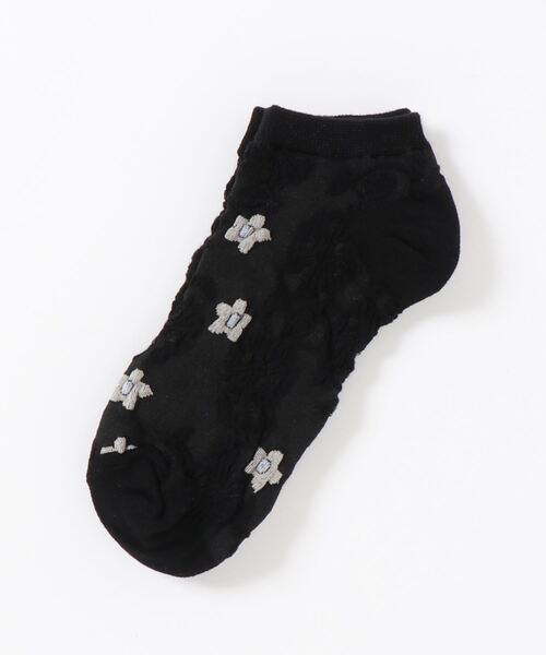 「kakko」（カッコ）の「レディース 花柄スニーカーソックス靴下（ソックス/靴下・レディース・A/B/C/D/E/F/G/H/I/J/K/L/M/N/O/P/S/Q/R・FREE）」の9枚目の写真