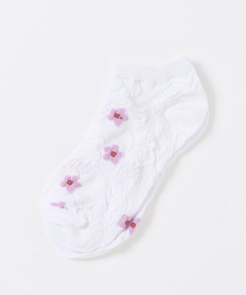 「kakko」（カッコ）の「レディース 花柄スニーカーソックス靴下（ソックス/靴下・レディース・A/B/C/D/E/F/G/H/I/J/K/L/M/N/O/P/S/Q/R・FREE）」の10枚目の写真