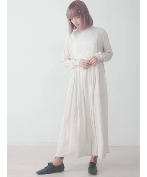 merry jenny（メリージェニー）の「レースビスチェレイヤードワンピース（ワンピース・レディース・ブラック/ベージュ/アイボリー・FREE）」の12枚目の写真