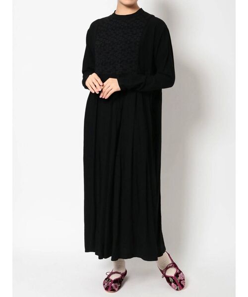 merry jenny（メリージェニー）の「レースビスチェレイヤードワンピース（ワンピース・レディース・ブラック/ベージュ/アイボリー・FREE）」の7枚目の写真