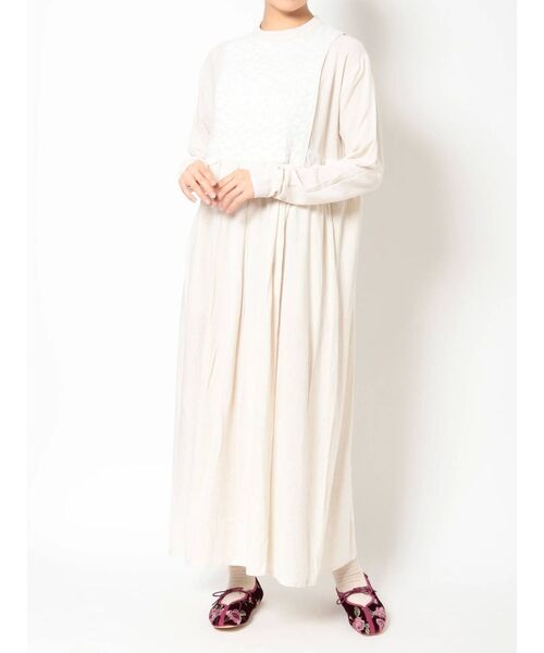 merry jenny（メリージェニー）の「レースビスチェレイヤードワンピース（ワンピース・レディース・ブラック/ベージュ/アイボリー・FREE）」の16枚目の写真