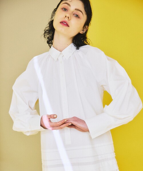 INella（イネラ）の「【INella(イネラ)】タックギャザーシャツ  