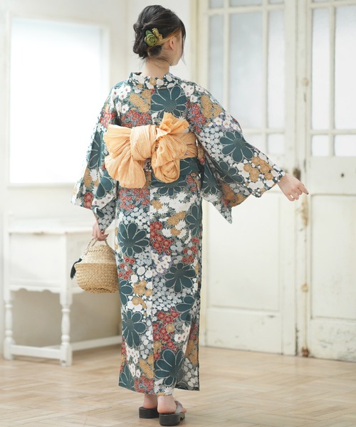 utatane(ウタタネ)の「浴衣単品(浴衣・レディース・グリーン・FREE)」の3枚目の写真