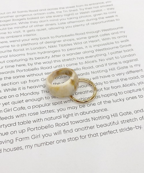 apres jour（アプレジュール）の「【apres jour×ARIAZ】アクリルリングセット（リング・レディース・ライトブルー/ベージュ/オフホワイト/その他/ミント/ブラウン系その他/アイボリー・FREE）」の4枚目の写真